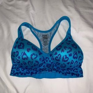 Pink Yoga Push Up Sports Bra